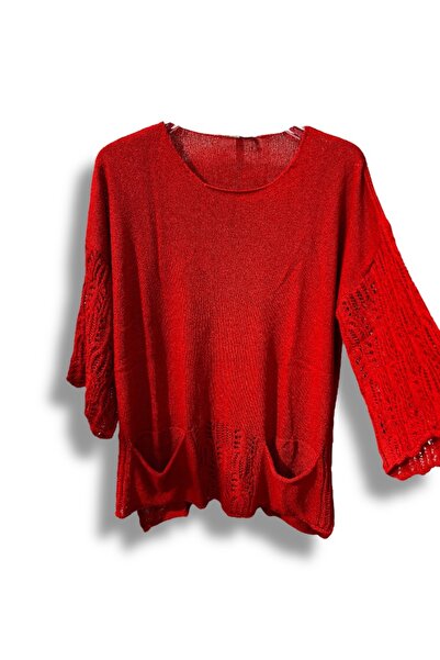 SUMEF Μπλούζα Mercerized oversized Knitwear – Τυπικό μέγεθος (Συμβατό με 38-48) – Κομψό και άνετο σχέδιο