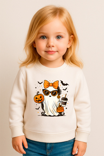 SVART WEAR Παιδικό φούτερ για ενήλικες με θέμα το Halloween με λαιμόκοψη 100% βαμβάκι