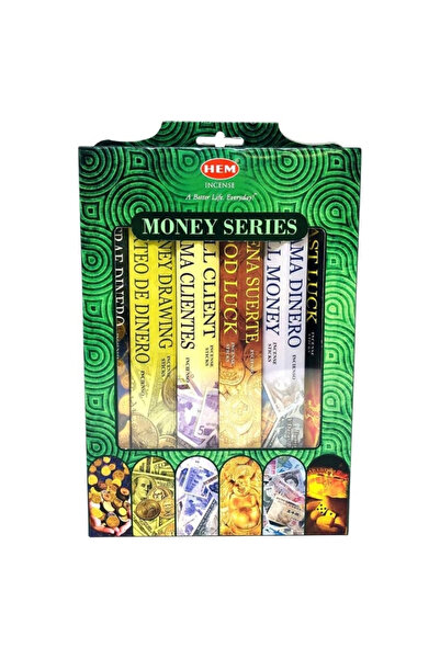 Hem Set of 6 Packs x 20 Incense Sticks – Good Luck, Money Attraction, HEM®