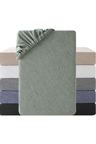 SOULFUL Fitted bed sheet for 2 persons, 1 piece, 100% cotton, 160 x 200 x 30 ...