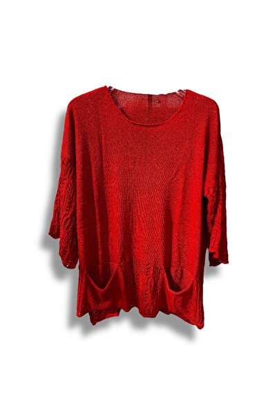 SUMEF Μπλούζα Mercerized oversized Knitwear – Τυπικό μέγεθος (Συμβατό με 38-48) – Κομψό και άνετο σχέδιο