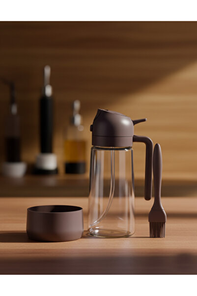 OEM 2 in 1 Oil Sprayer Olive Oil Dispenser for Cooking, 470 ml Bottle, Green