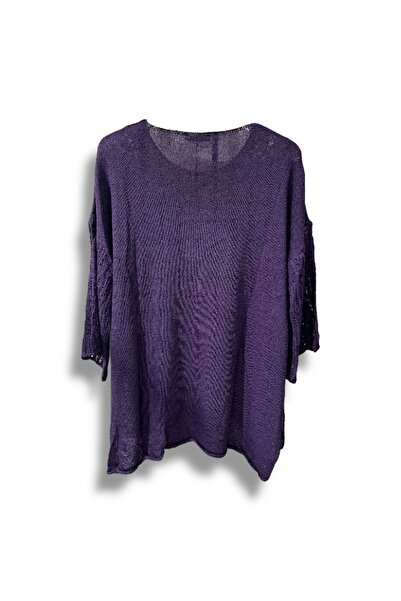 SUMEF Μπλούζα Mercerized oversized Knitwear – Τυπικό μέγεθος (Συμβατό με 38-48) – Κομψό και άνετο σχέδιο