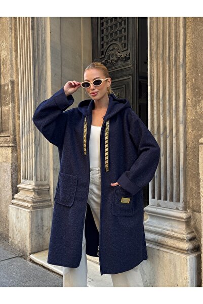 Tubik معطف نسائي مزين بـ بغطاء رأس جيوب