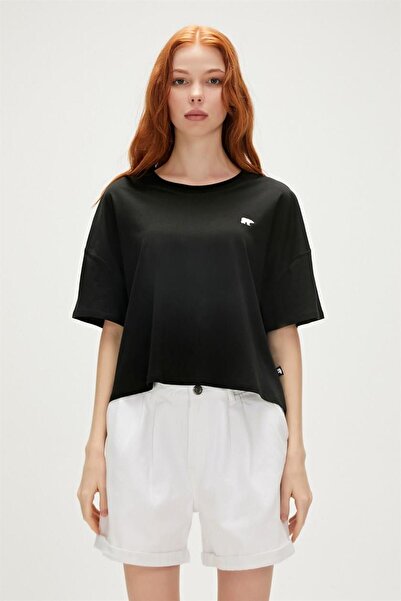 Bad Bear 23.03.07.007-C01 Lara Kadın Tişört Siyah