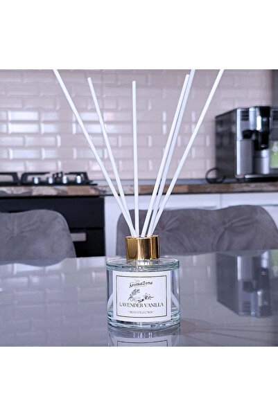 AromaZone Odorizant cu bețișoare LAVENDER VANILLA, Handmade – 120g, aromă de lungă durată