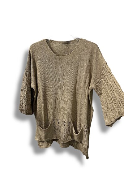 SUMEF Μπλούζα Mercerized oversized Knitwear – Τυπικό μέγεθος (Συμβατό με 38-48) – Κομψό και άνετο σχέδιο