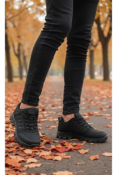 Budaks Outdoor Trekking Shoes with Fleece Inside, Anti-Slip Thermo Orthopedic Sole, Winter Lace-Up