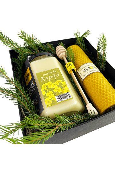 CARUL CU MIERE Pachet cadou „dar din stup” 2, de Craciun, Christmas, cu Rapita