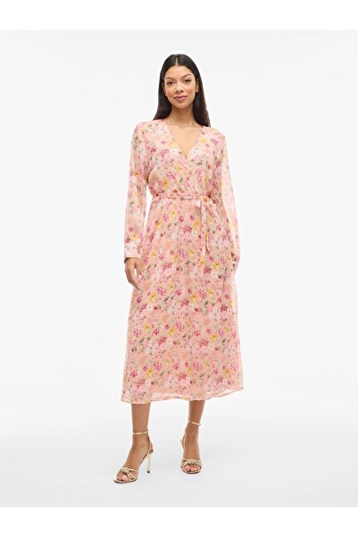 VILA Maxikleid VIFALIA Langarm