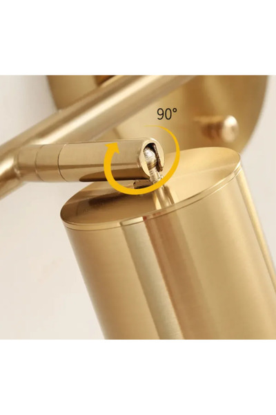 LUXXO Delphi Ceiling Light, 3x GU10, brushed gold body, 75x21x10 cm