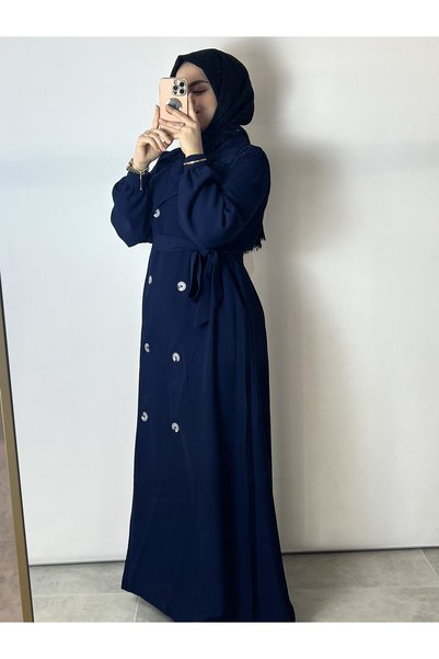 MERVERA Buttoned Trench Coat/Frankenstein Coat