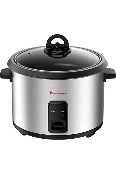 Moulinex Rice Cooker Easy Rice 1.8L (10 cups) 700W - Silver/Black - MK123D27