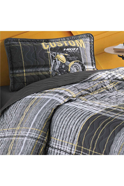 Talis Bed Linen and Blanket 1 Person, for Children's Model Road Star V1 Black...