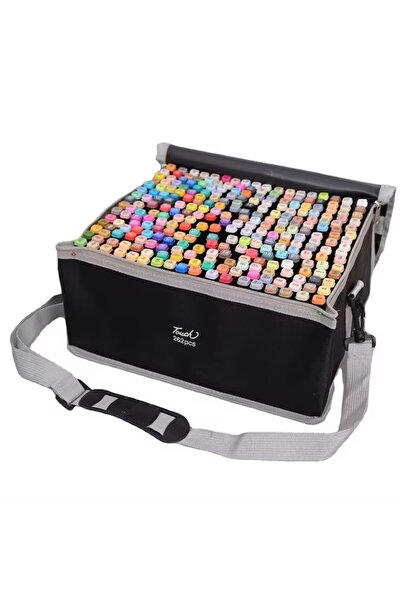 Bibilel Kids Set of 262 Double Flippy Alcohol-Based Markers with Waterproof Bag, Numbered Colors, Multicolor