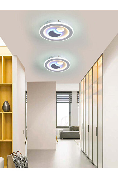 RFAN Lampă de perete LED, model 9113-240, 3 tipuri de lumină, 60W, alb/gri