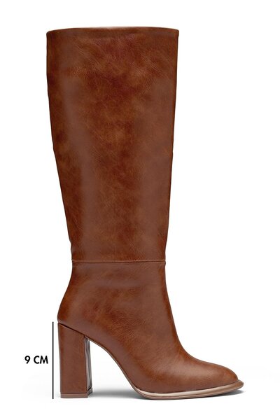 Dedos Γυναικείες μπότες γκολφ με χοντρό τακούνι κάτω από το γόνατο, αντιολισθητική σόλα, καθημερινές μπότες γκολφ 1500