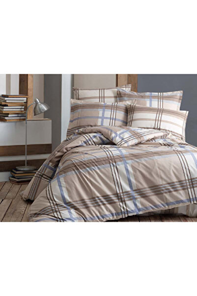 Talis Lenjerie de Pat 1 Persoana Enza Bej (Bumbac 100%)