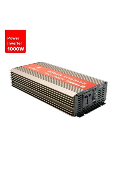 TOBYS محول طاقة سيارة توبي ١٠٠٠ واط، من ١٢ فولت إلى ٢٢٠ فولت تيار متردد، شاشة LED، موجة جيبية معدلة - INVERTER 1000