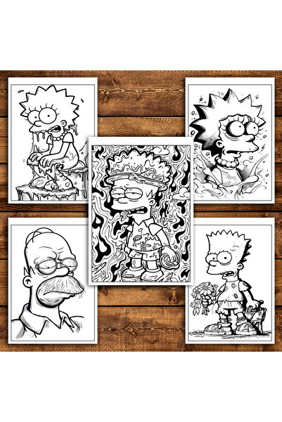 Legendary Gifts Painting book, 40 illustrations, Graffiti Simpsons