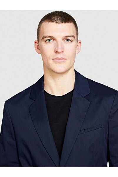 Sisley Двобортний піджак Slim Fit Чоловічий піджак синього кольору - 324P2FBHSW01J