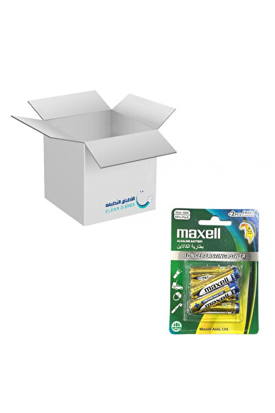 Maxell كرتون | | بطاريات الكالاين تدوم لفترة أطول حجم AAA - ( 6 عبوات )
