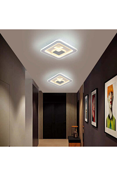 RFAN Lampă de perete LED, model 9114-240, 3 tipuri de lumină, 74W, alb/gri