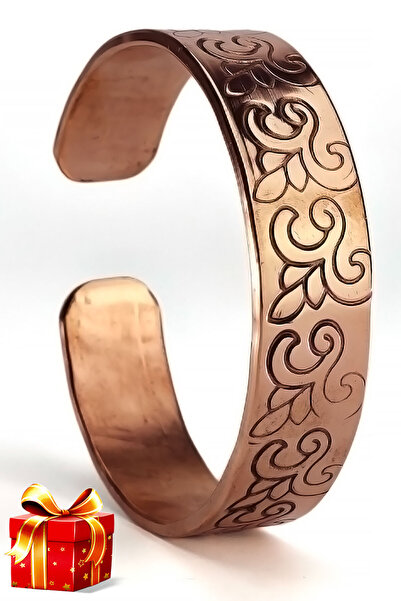 Binbir Trend El Yapımı Ayarlanabilir Saf Bakır Bileklik Seti, Bakır Bilezik B...