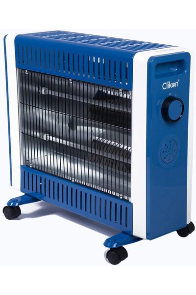 CLIKON مدفأة منزلية بقوة ١٥٠٠ واط، لون أزرق - CK4207