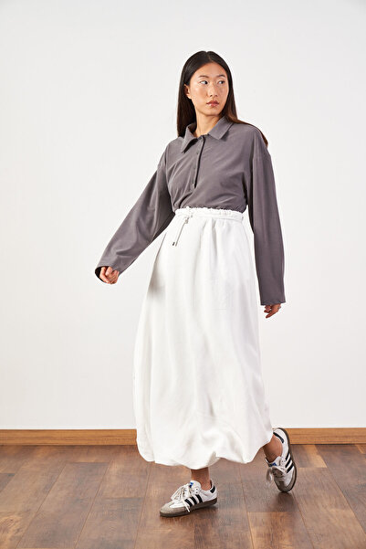 Mevra Довга спідниця-балон білого кольору