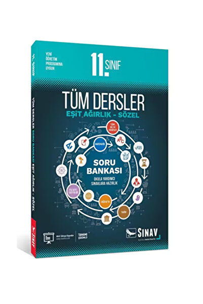Sınav Yayınları Sınav 11. Sınıf Tüm Dersler Eşit Ağırlık Sözel Soru Bankası