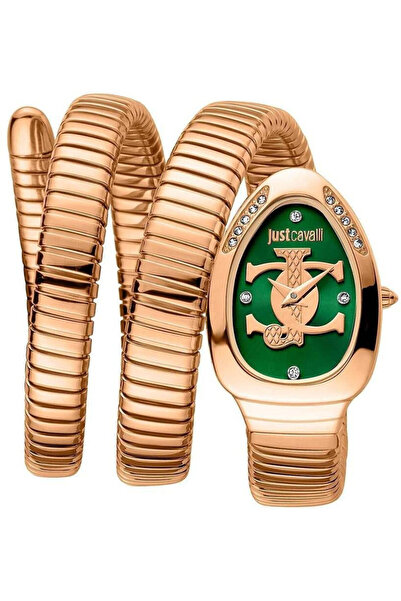 Just Cavalli Women KC1L228M0055 Stainless Steel Oval Watches, Gold