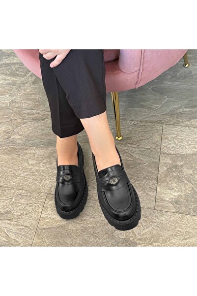 Demalis Mocasini damă culoare negru din piele naturală 129