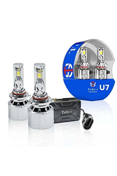 TOBYS مصباح أمامي LED U7 من Toby's بقوة 60 واط/القطعة 120 واط/الزوج 6500 كلفن