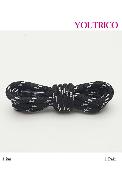 Youtrico 1 Pair Round Polka Dot Shoelaces - Colorful Polyester Laces for Sneakers(120cm)