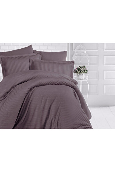 Talis Deluxe Brown Bed Linen 1 Person, Satin Deluxe