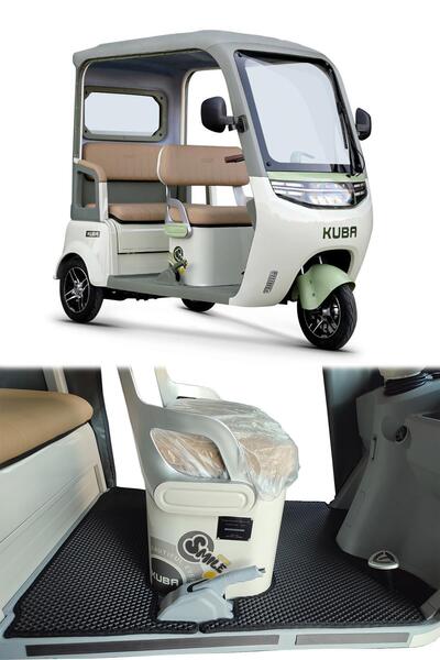 Bod Küba Didi Motor 3D Havuzlu Paspas Siyah