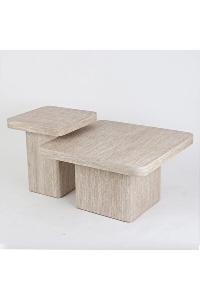 Vi Markets Modern wooden table set - 2 pieces