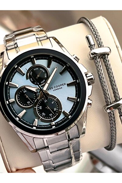 Lee Cooper Premium Engagement and Groom's Special 2-Year Warranty 5 Atm Men's Wristwatch+Bracelet E.08249.300