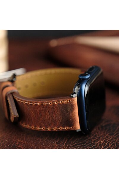 Yaydan Deri Aksesuar Apple watch elit seri 44-45-46-49(ultra) uyumlu deri kordon