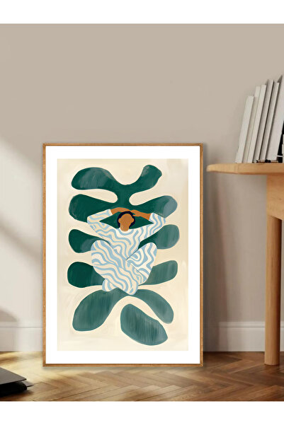 Tuba Decor Tablo dintr-o singură bucată cu rame din lemn pentru sufragerie, s...