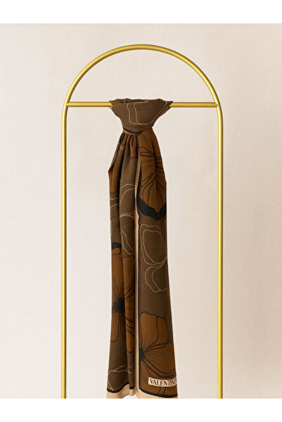 Valentino Orlandi VALENTİNO - LAURA Çiçek ŞAL - Açık Kahve