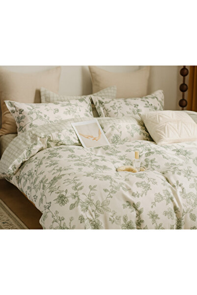 Dercasa Bed Linen Set for 2 People – 100% Cotton (4 Pieces)