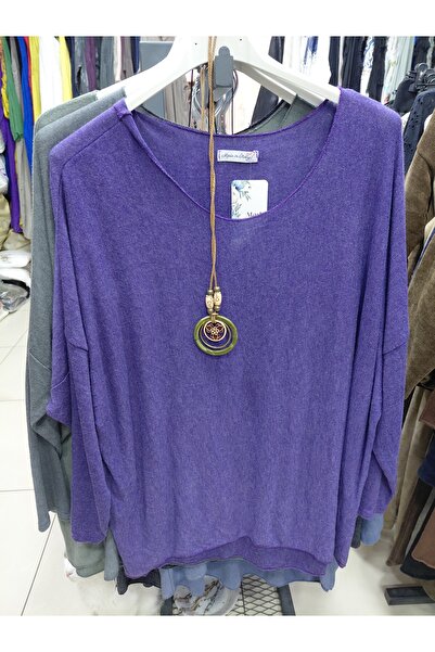 Tuana Otantik Knitwear Basic Tunic with Necklace
