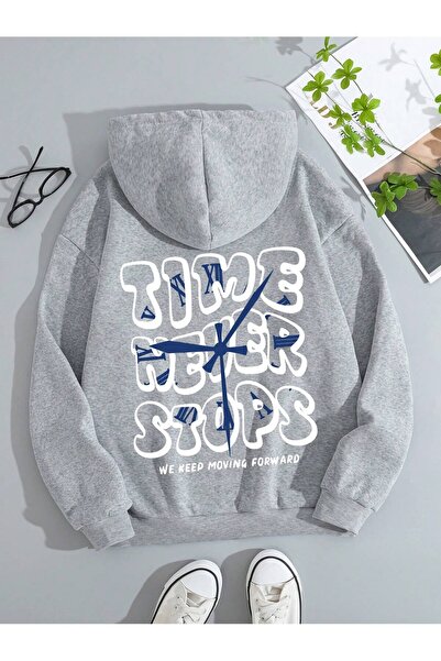 Flaubert -Women's Printed Sweatshirt Hooded 3-Ply Oversize Cut