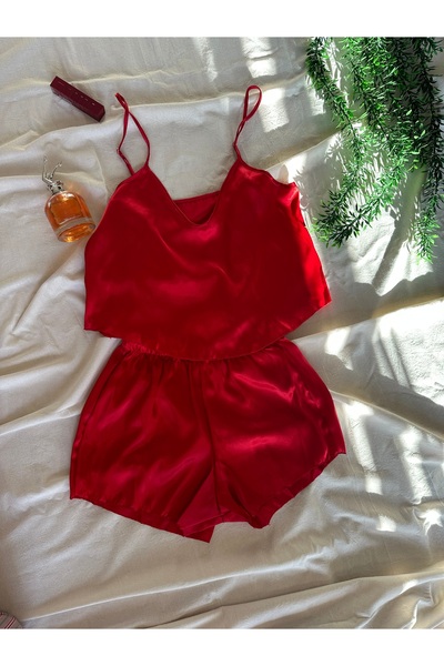 Store Askılı Saten Pijama Takıkı