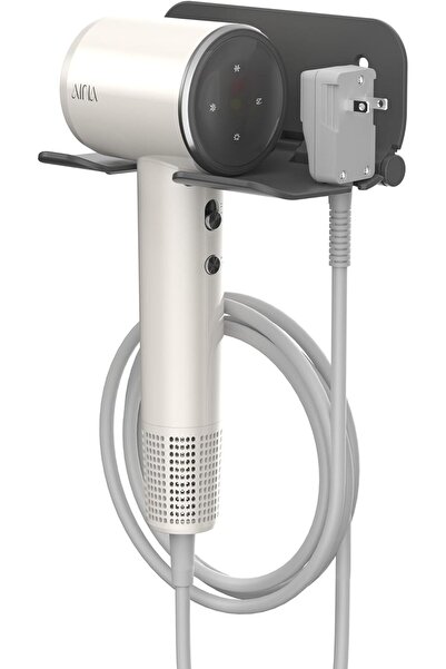 Aina Hair Dryer Holder Wall Mount, Foldable Wall Hair Tool Organizer for Bedroom & Bathroom