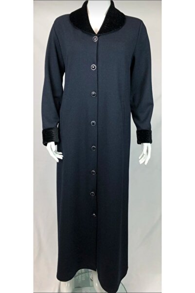 EFTELYABUTİK Yakası ve kol uçları kürklü Kadın pardesü