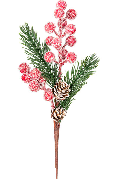 Herdekora زينة عيد الميلاد بيكي بيري كارلي كوزاليكادا باللون الأحمر والأخضر 30 سم.