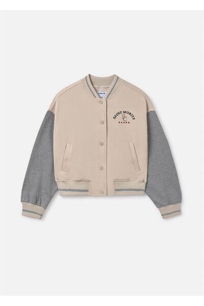 MAYORAL Girl's College Jacket Cream 7428